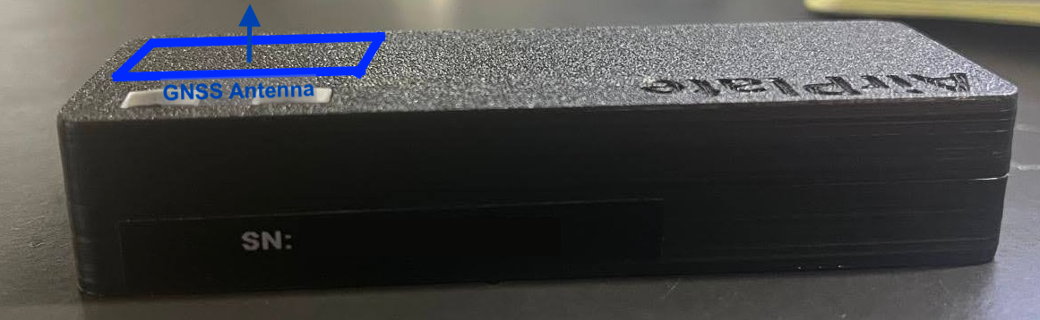 Where the GNSS antenna sits inside the Remote ID Pro